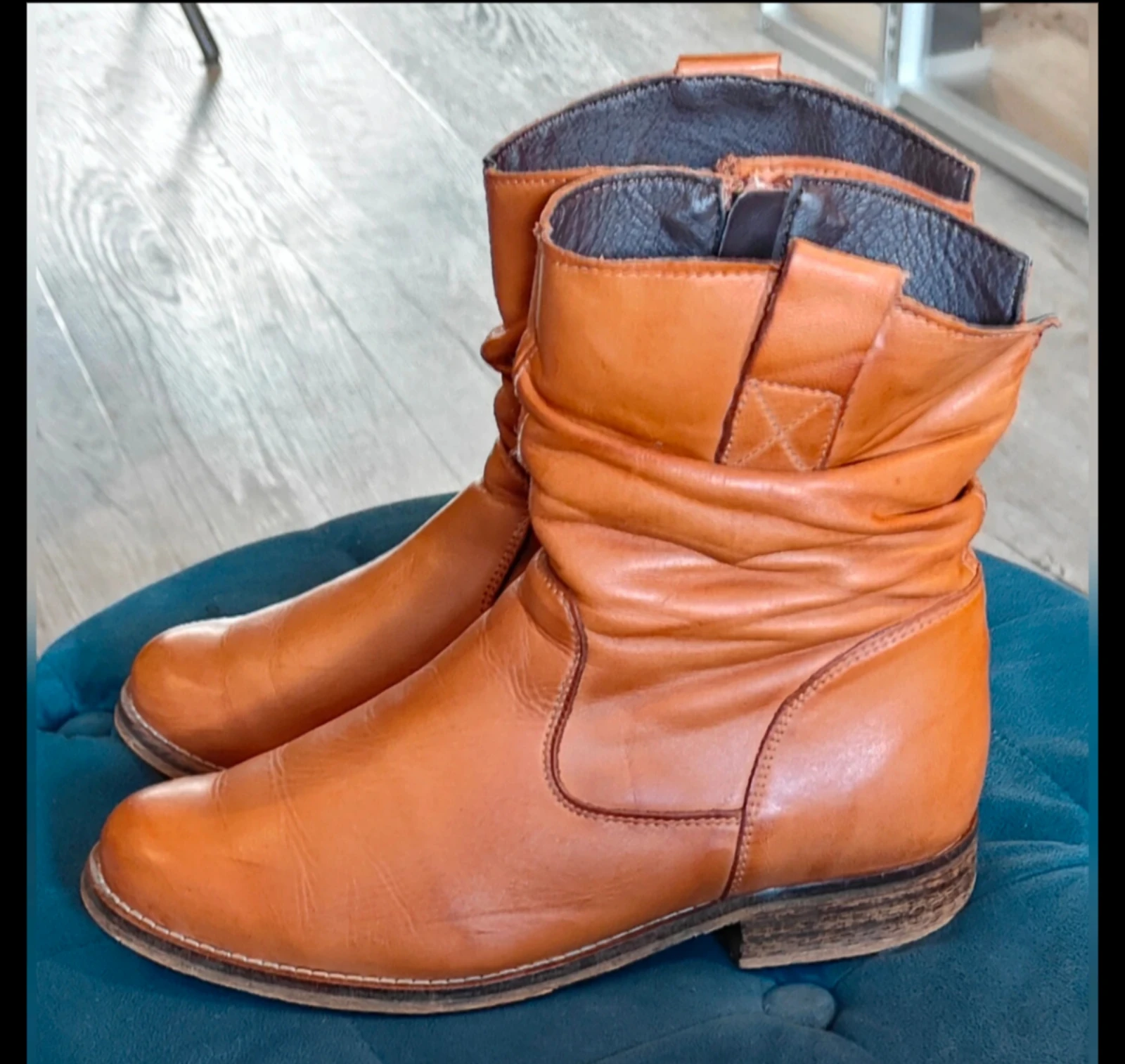 Botines de cuero Cellini color coñac/marrón claro talla 37 – photo 5